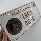 1977 Maryland Senate License Plate Baltimore District Joseph Bonvegna      