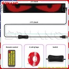 1pcs Led Eyes For Car Windshield  23 62 x4 72  Flexible Led Devil Eye Lights