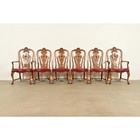 Berkey   Gay Antique Georgian Burled Walnut Dining Chairs  Set Of Six