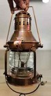 Nautical Antique Maritime Brass Boat Light Hanging Oil Lamp Ship Anchor Lantern