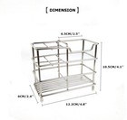 Stainless Steel Toothbrush Holder Toothpaste Razor Stand Rack Pen Rack Organizer