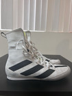 Adidas Box Hog 3 Mens Size 11 Boxing       Shoes Mid Calf White Black Sneakers