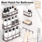  Shower Caddy  6 Pack Large Capacity Shower Organizer With Soap Xl Size Bronze
