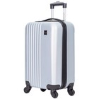 Travelers Club 20-inch Spinner Rolling Carry-on Luggage  Silver