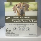 Elanco Quad Dewormer For Large Dogs 45 Lbs And Over 2 Chew Tablets Exp  9 2026