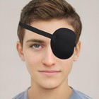 2pcs Adjustable Medical Eye Patch For Amblyopia  Black  For Left Or Right Eye