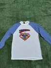 Vintage 1974 Superman Shirt Adult M l Long Sleeve Paper Thin Sears Made Usa 70s