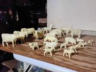 1950s Marx Prize Livestock  5  Dairy Cow W Farm Animals Lot Figures Playset