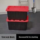 27 Gallon Large Plastic Storage Container With Snap-on Lid  Pack Of 4