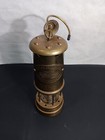 Vintage Brass British Coal Mining Miners Lamp Aberaman Colliery Wales Uk