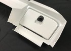 Ez Go Rxv Golf Cart Full Dash Cover - White Carbon With Guage Trim Plate