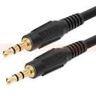 3 5mm Male To Male Cable 3ft 6ft 12ft 25ft 50ft 100ft Lot Stereo Audio Aux 1 8 