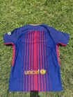 Nike 17 18 Barcelona Authentic Home Jersey Size Men   s 10 5