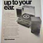Vintage Gte Sylvania Ms210w Solid State Stereo Turntable Receiver Print Ad