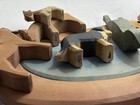 Kinderkram Ostheimer Handcrafted Wooden Toy Animals Display With Pond