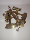 8  Brass Nautical Sextant -  Nice Vintage Reproduction - Great Display Piece 
