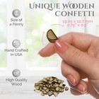 Confetti - Engraved Wood - Rustic Wooden Wedding Decor Party Table Scatter De   