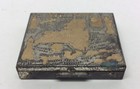 Vintage New York Ny Makeup Powder Case Compact Mirror Tin Metal Souvenire Box