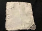 10377    romantic Vintage Handmade Tiny 8-1 2    Silk Wedding Handkerchief