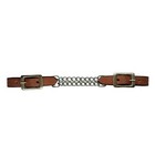 Leather Curb Double Chain Strap By Saddles   Such