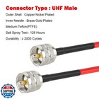 Mookeerf Rg8x Coax Cable 100ft Low-loss 50 Ohm Pl259 Male-male Ham Radio