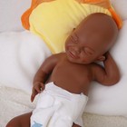 17 72 Inch Silicone Reborn Baby Dolls Lifelike Newborn Girl Dolls Dark Brown