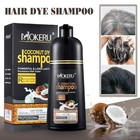500ml Permanent Hair Dye Instant Fast Hair Dye Color Shampoo Coconut Dye