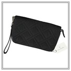 Vera Bradley Rfid Grab   Go Wristlet Classic Black Quilted Wallet 21201-081 Nwt