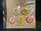 Disney Mickey Mouse Retro Button Pins   Junk Food   New sealed