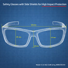 Safety Glasses Side Shields With Black Frame Z87  Ls-561 Jorestech