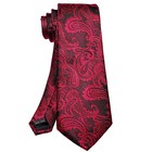 Silk Tie Pocket Square   Cufflinks Set For Wedding Business Prom Designer
