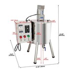 3 96gal Jacketed Kettle Heating Mixing Filling Machine For Lipstick Crayons 220v