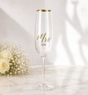 Elegant Mr   Mrs Champagne Flutes Set Wedding Gift