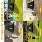 Auto Ball Return Golf Hitting Net And Mat Set 10 X 7ft Heavy Duty Practice Nets