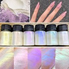 Neon Glitter Nail Powder Magic Dust Ice Muscle Aurora Holographic Laser Shiny