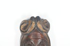 Snake Carved Antique Himalayan Wood Mask Nepal Shaman Craft Vintage Collectibles