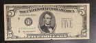 Five Dollar Federal Reserve Note  5 - Double Fold Over Printing Error  92315