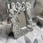 Vintage Baby Photo Picture Frame For 3 X 2    Silver Metal Nursery