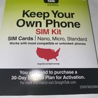25x Bring Verizon To Straight Talk Nano Sim Card Activation Kit Cell Phone