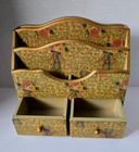 Wooden Letter Holder   Desk Organizer -2 Drawers  8 1 2  X 10 
