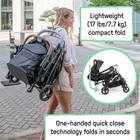 Ingenuity 3dquickclose Cs  Compact Fold Infant Baby Stroller  Black