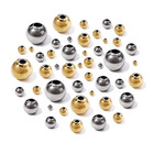 2mm 3mm-10mm Stainless Steel Beads For Jewelry Making Loose Spacer Beads Ball Ho