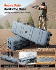 Vevor Hard Rifle Case 50 In Gun Storage Case Ip67 Waterproof   Dustproof Grey