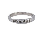 Estate Sterling Silver 925    samuel    Name Band Ring Size 7