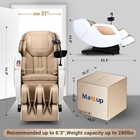 Mazzup Massage Chair Full Body With Heat  Full Body Zero Gravity Shiatsu Massage