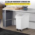 Mophorn 21 Gallon Ingredient Bin With Scoop 400 Cup Ingredient Bin With Sliding