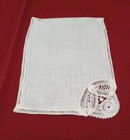 Set Of 5 Lace Handkerchief Hankie Vintage Battenberg White Linen Bridal Wedding