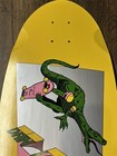 Tracker Dan Wilkes Reissue Yellow Skateboard Deck Dinosaur New Never Skated
