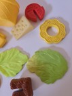 Vtg Play Food  Assortment Random Lot 13 Pieces Pretend Play Toys
