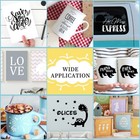 Adhesive Vinyl Sheets-glossy Black Permanent Vinyl  30 Pack  12    X 12     For S   